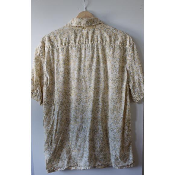 Levis Shirt Mens Medium Floral Relaxed Fit Short Sleeve Casual Tropical Light - Picture 3 of 8